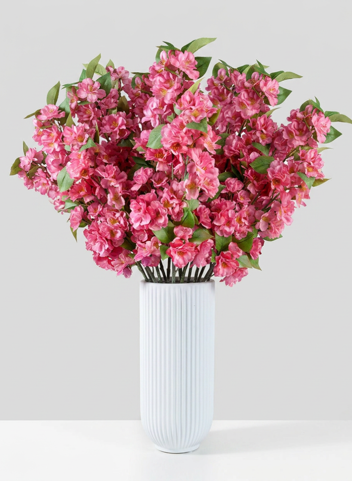 33in Long Pink Cherry Blossom Spray, Case of 6 Decor Jamali Garden