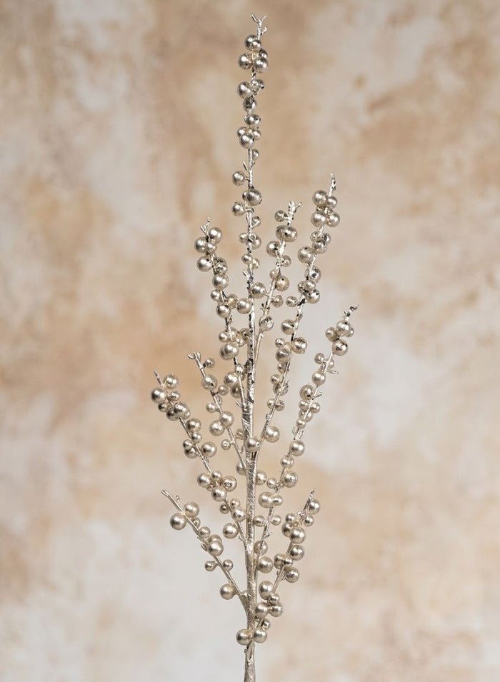 35in Long Shiny Champagne Berry Spray, Case of 12 Decor Jamali Garden