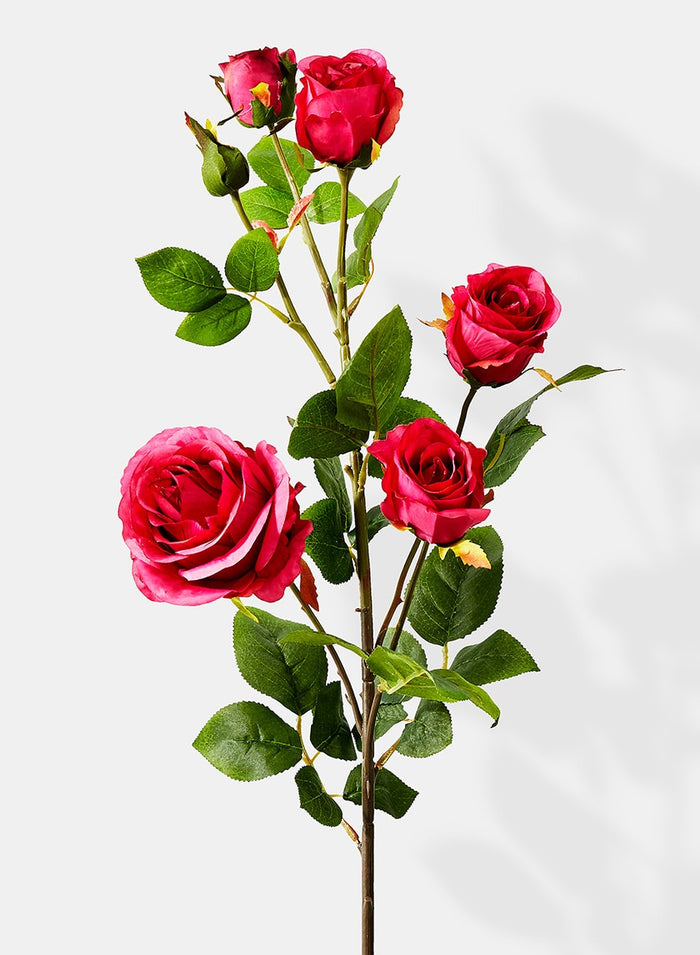 38in Long Pink Zhen Hui Rose Spray, Case of 6 Decor Jamali Garden