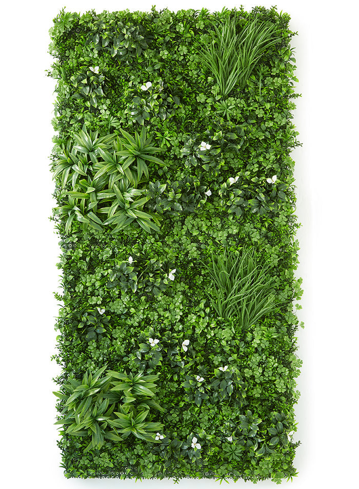 39in Square UV-Resistant Mixed Greens Mat Decor Jamali Garden