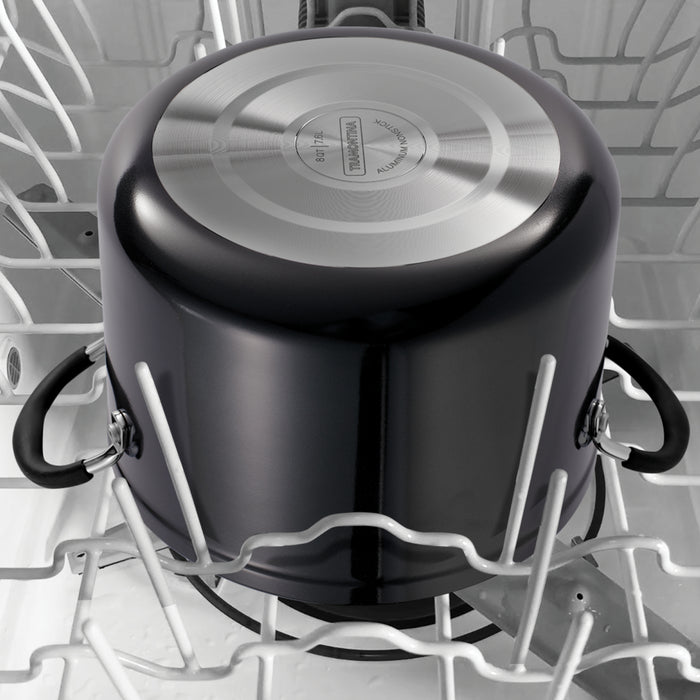4-Piece Nonstick Stock Pot Set (8 quart and 12 quart)