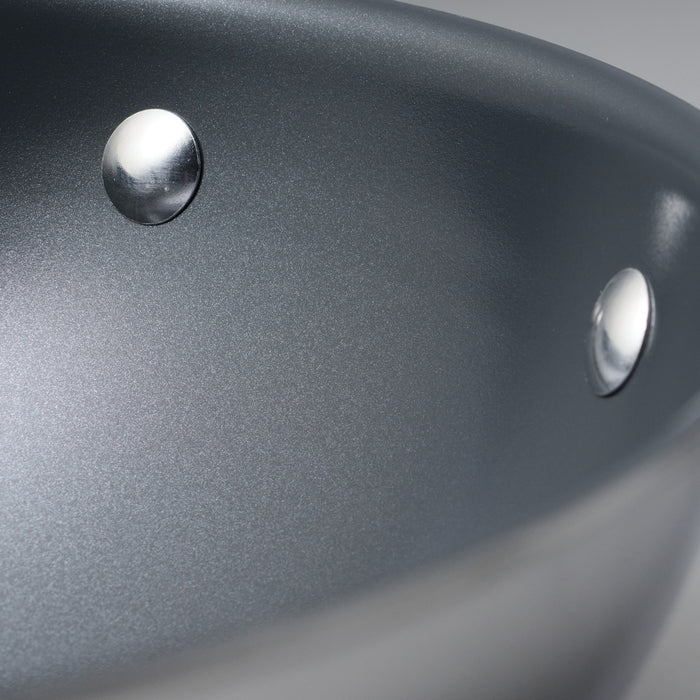 4 Piece Stainless Steel Fry Pan Set with Ceramic Nonstick Interior and Lids