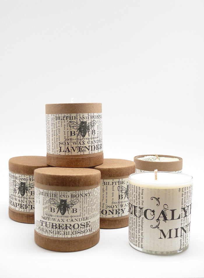 40 Hour Blithe & Bonny Sandalwood Scented Candle Decor Jamali Garden