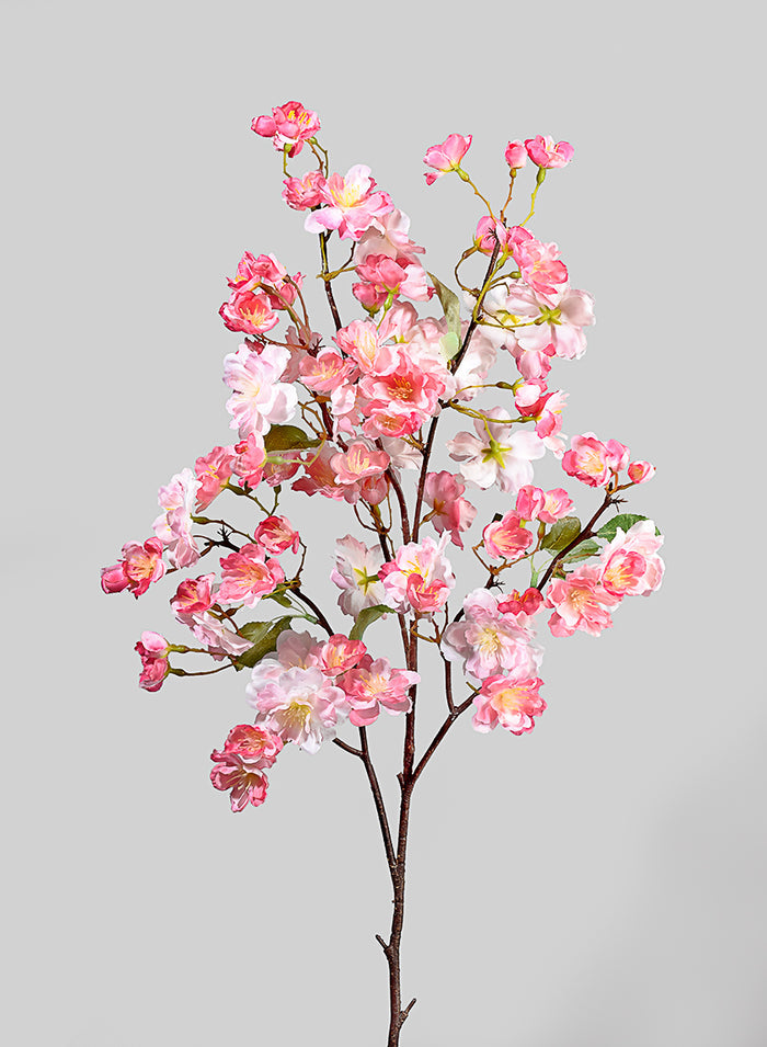 41in Long Pink Cherry Blossom Branch, Case of 12 Decor Jamali Garden