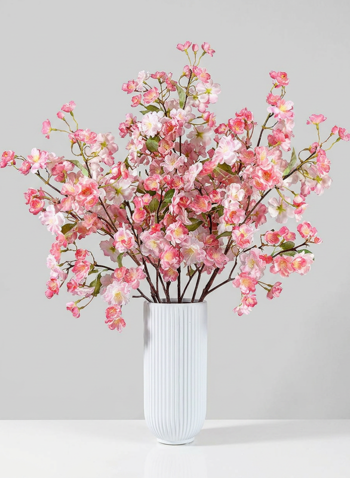 41in Long Pink Cherry Blossom Branch, Case of 12 Decor Jamali Garden