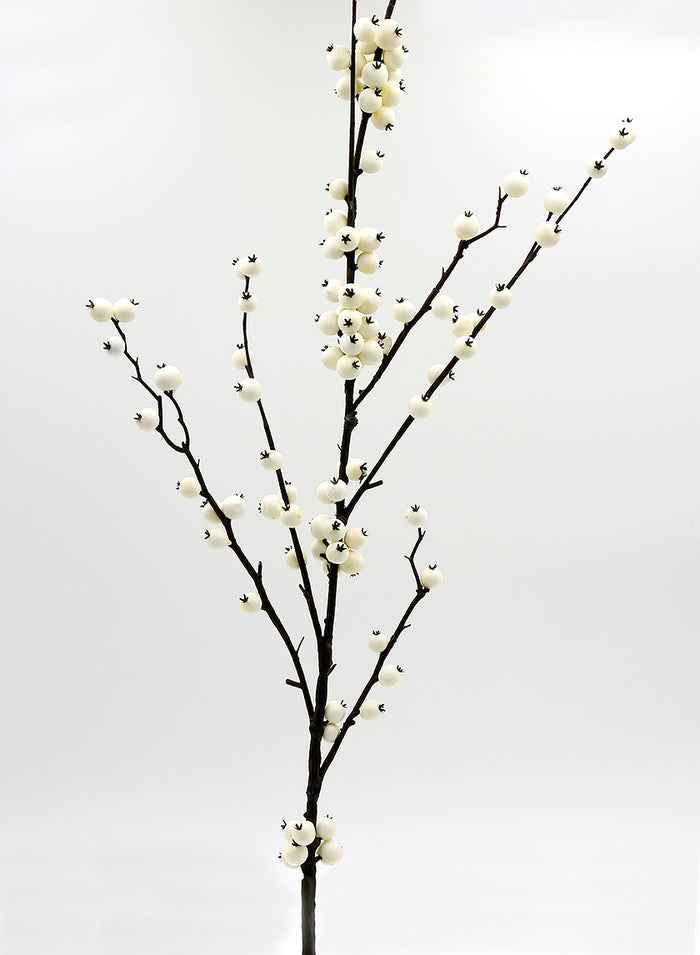 45in Long Cream Berry Spray, Case of 12 Decor Jamali Garden