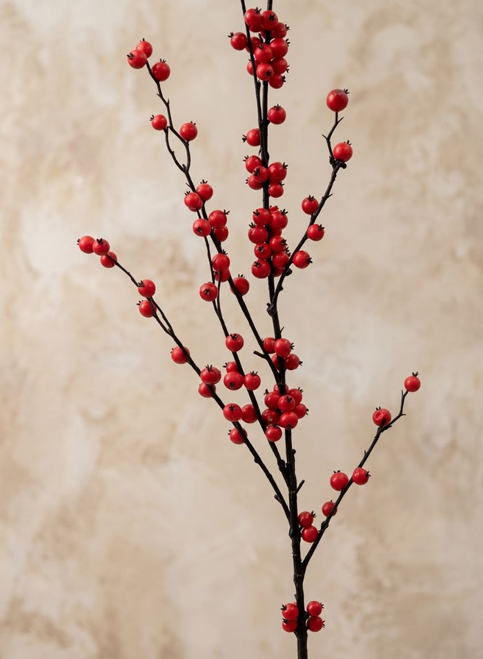 45in Long Red Berry Spray, Case of 12 Decor Jamali Garden