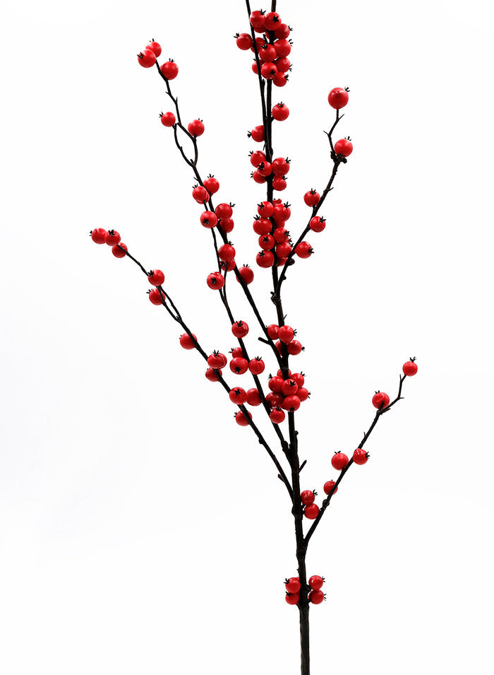 45in Long Red Berry Spray, Case of 12 Decor Jamali Garden