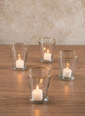 4.5in Tall Gold Rim Glass Julep Cup Vase, Set of 4 Decor Jamali Garden