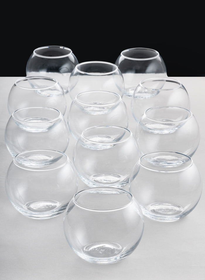 4.75in Wide Best Value Glass Fishbowl, Set of 12 Decor Jamali Garden