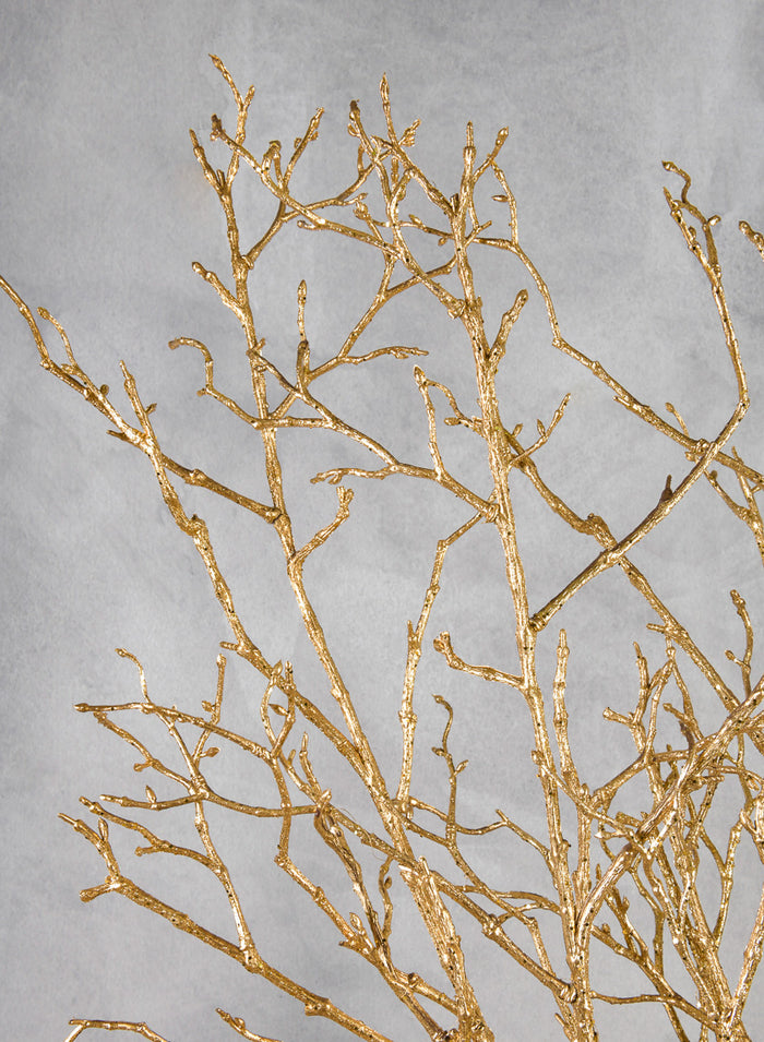 47in Long Glitter Painted Twig Branch Decor Jamali Garden