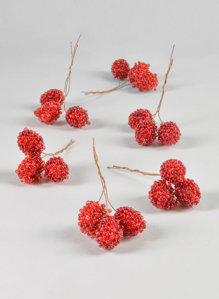 4in Long Beads Berries, 18pcs Decor Jamali Garden