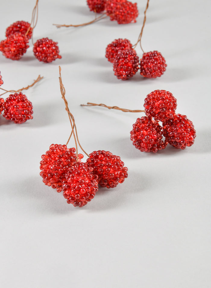 4in Long Beads Berries, 18pcs Decor Jamali Garden