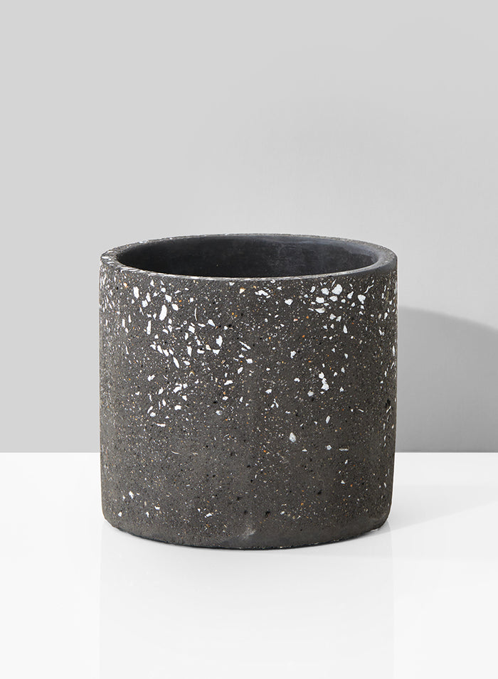 4in Tall Black Terrazzo Bowl Decor Jamali Garden
