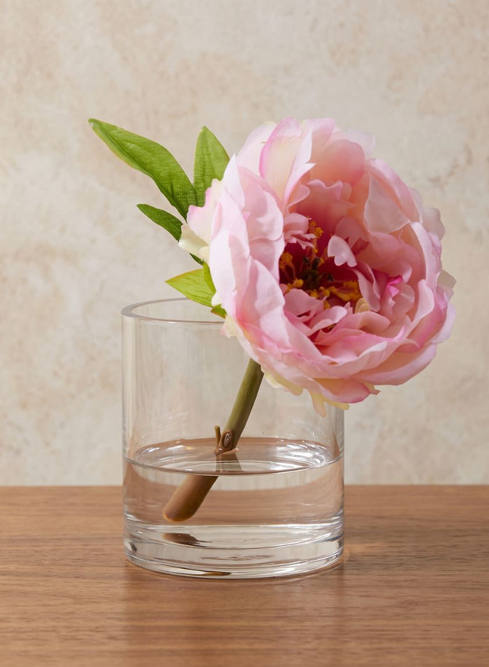 4in Tall Clear Glass Cylinder Vase Decor Jamali Garden