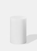 4in Tall White Pillar Candle Decor Jamali Garden