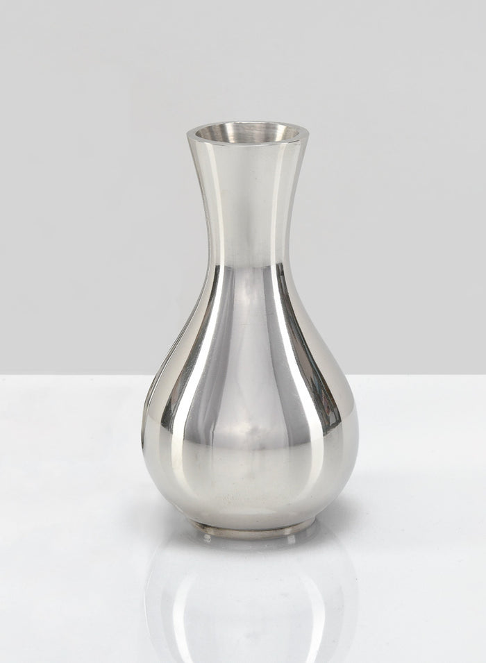 5 1/2in Tall Nickel Bud Vase Decor Jamali Garden