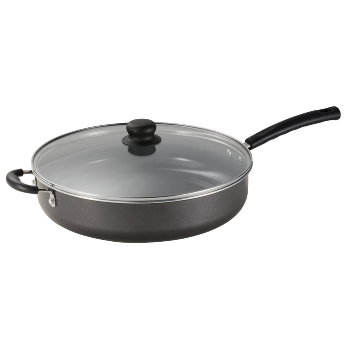 5 Quart Ceramic Nonstick Jumbo Cooker, Steel Gray