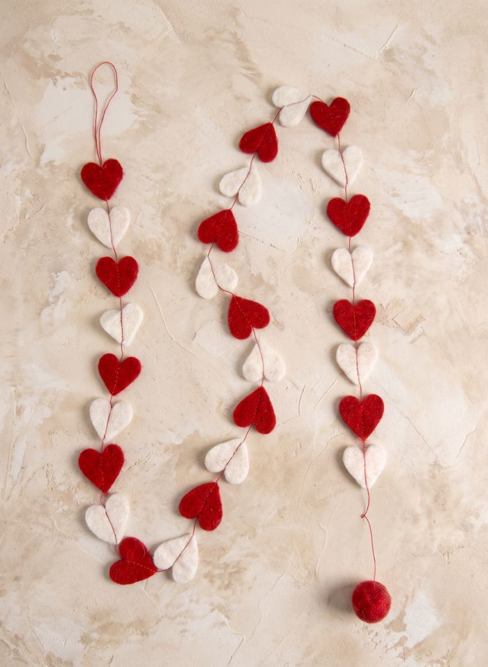 55in Long Mini Heart Garland Decor Jamali Garden