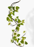 56in Long Green Clematis Garland, Case of 6 Decor Jamali Garden