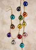 5ft Long Multi-color Glass Ball Garland Decor Jamali Garden