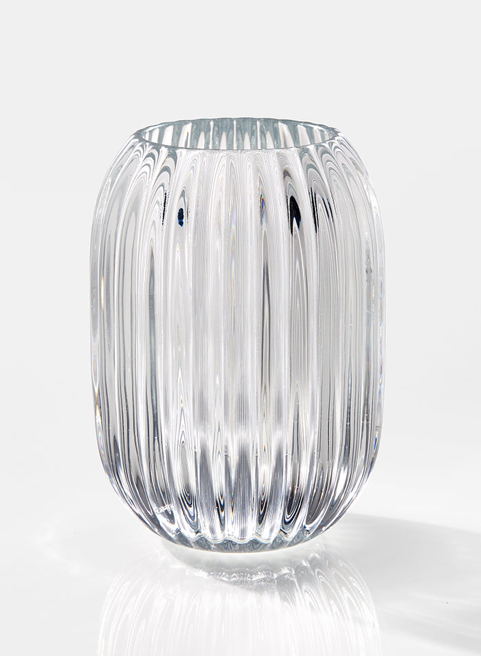 5in Tall Optical Clear Glass Votive Holder Decor Jamali Garden