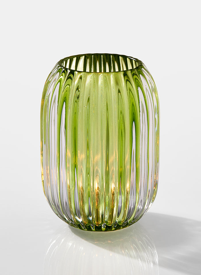 5in Tall Optical Glass Votive Holder Decor Jamali Garden