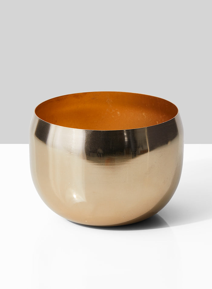 5in Wide Gold Iron Bowl Decor Jamali Garden