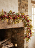 60in Long Autumn Harvest Festive Garland with Apples Decor Jamali Garden