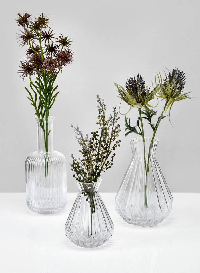 6.5in Tall Bonbon Glass Vase, Set of 4 Decor Jamali Garden