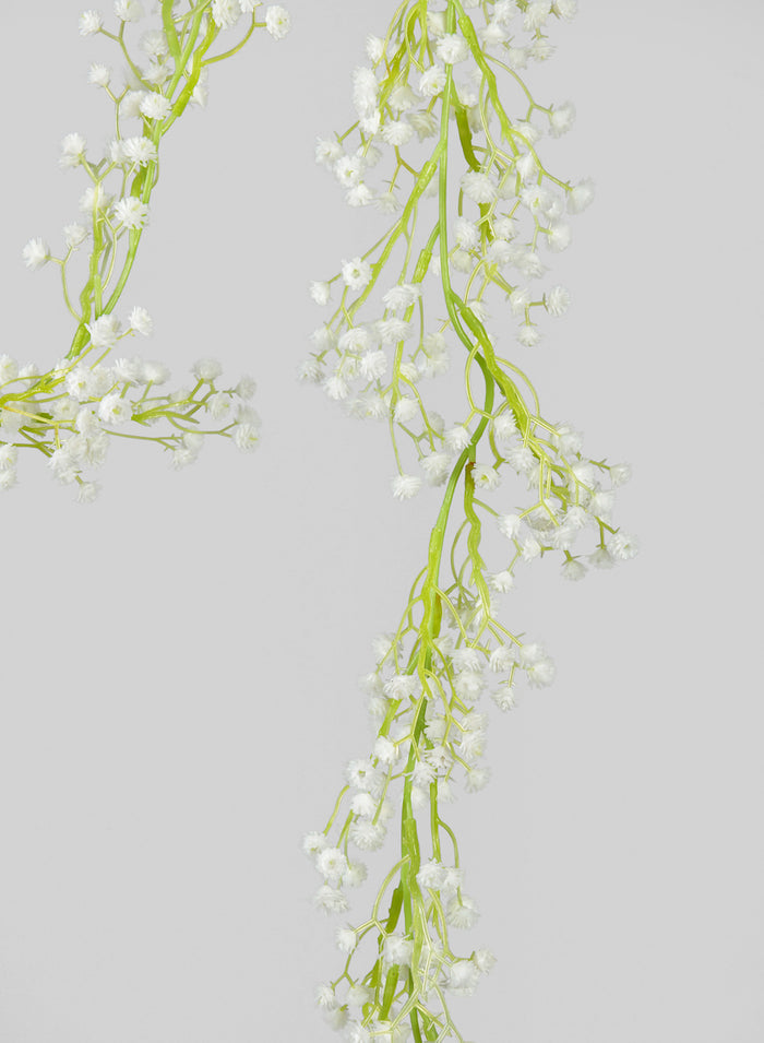 6ft Long Gypsophilia Baby's Breath Gardand, Case of 12 Decor Jamali Garden
