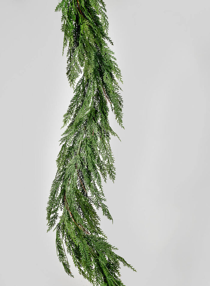 6ft Real Touch Thuja Pine Garland Decor Jamali Garden
