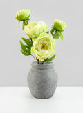 6in Tall Arita Aged Cement Amphora Vase Decor Jamali Garden