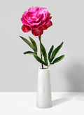 6in Tall White Marble Tuscan Column Vase Decor Jamali Garden