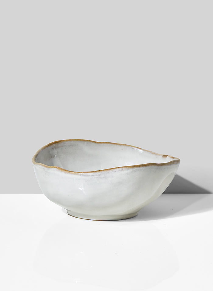6in Wide Freeform Edge Ceramic Potter's Bowl Decor Jamali Garden