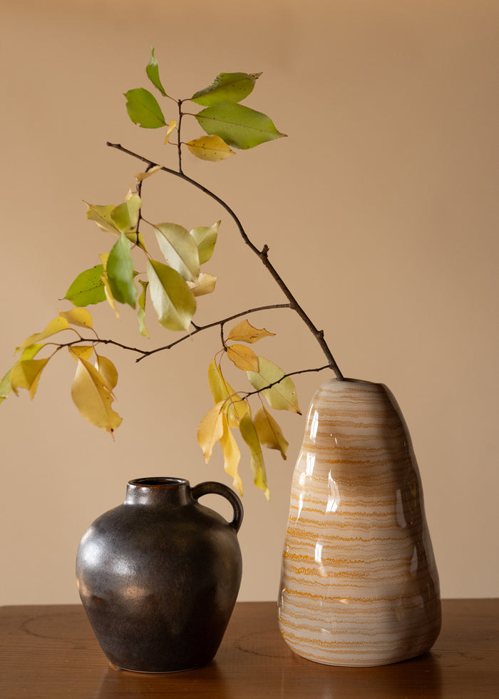 7.5in Tall Seto Artisan Ceramic Vase Decor Jamali Garden
