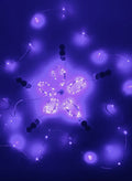 7ft Long 20 Light Purple Mini Lights String 3 Modes, Set of 6 Decor Jamali Garden
