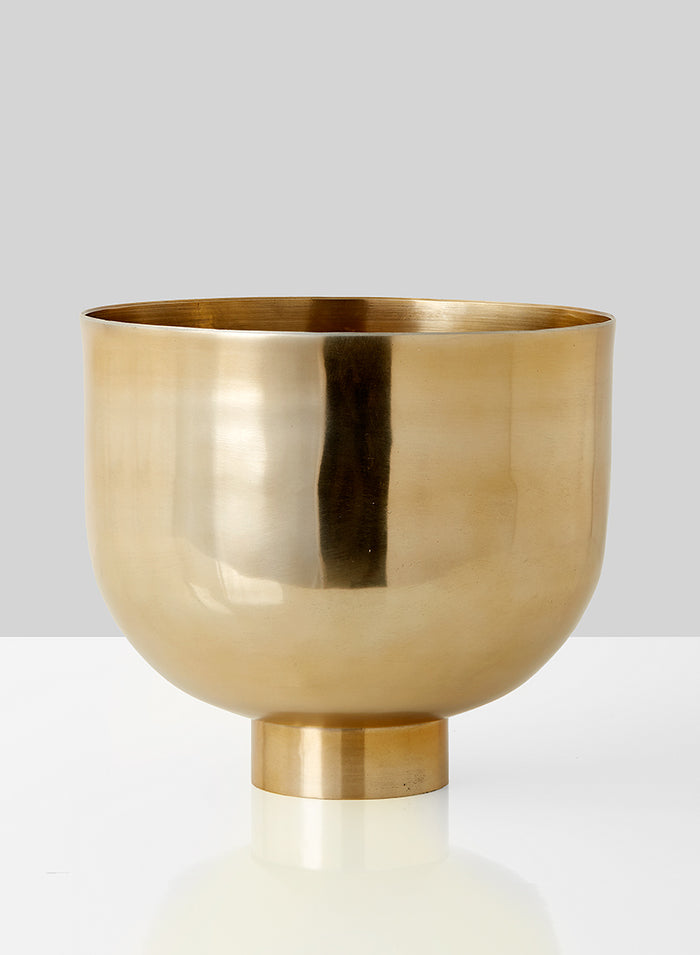 8 1/2 in Gold Compote Decor Jamali Garden