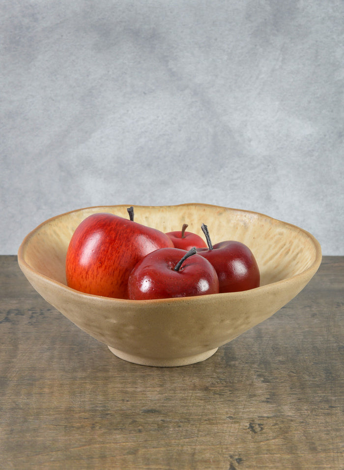 8.25in Wide Satsuma Artisan Ceramic Bowl Decor Jamali Garden