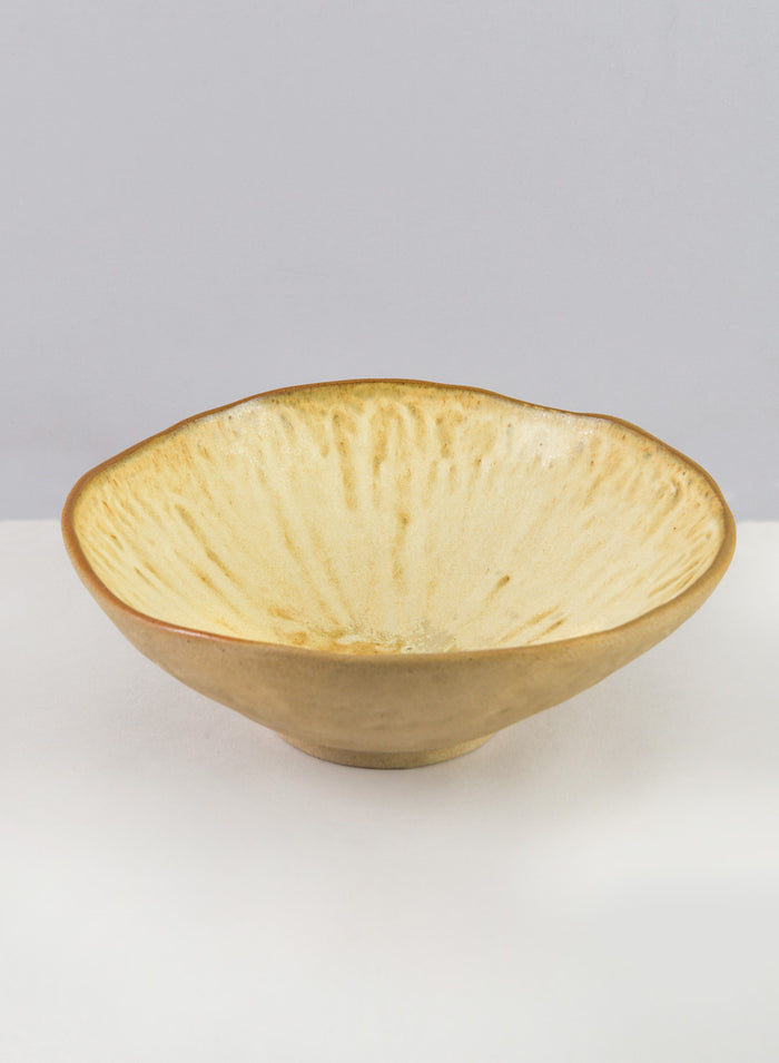 8.25in Wide Satsuma Artisan Ceramic Bowl Decor Jamali Garden
