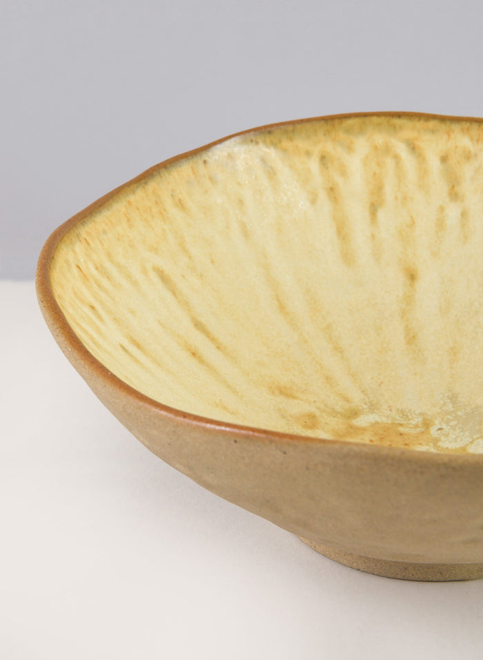 8.25in Wide Satsuma Artisan Ceramic Bowl Decor Jamali Garden
