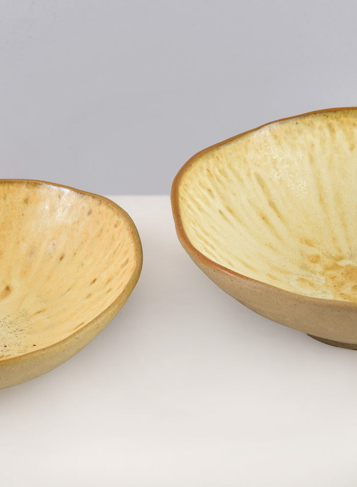8.25in Wide Satsuma Artisan Ceramic Bowl Decor Jamali Garden