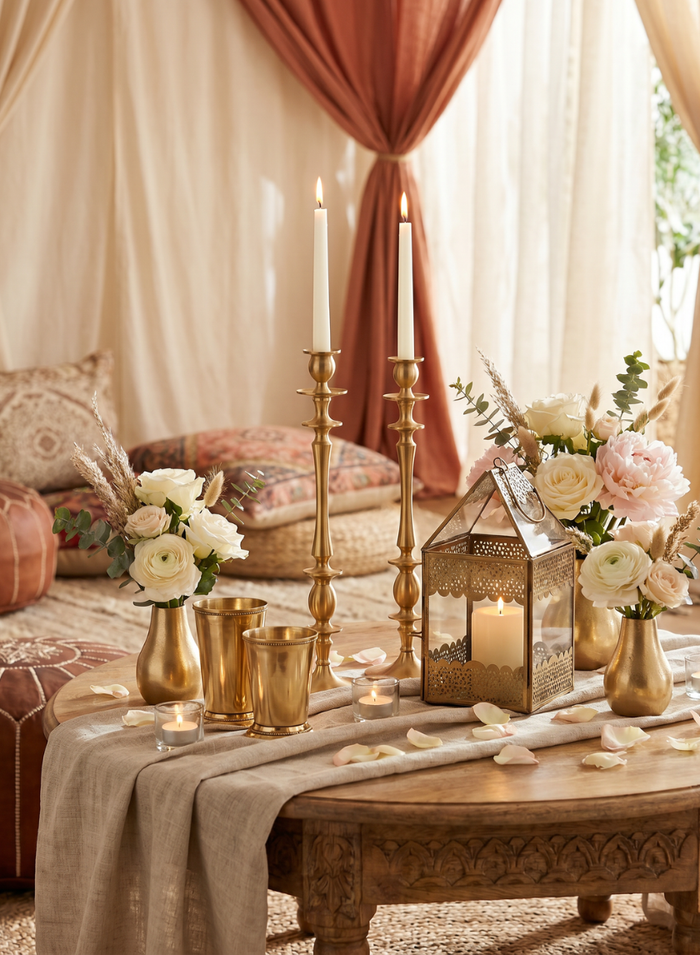 Polished Brass Julep Cups Decor Jamali Garden