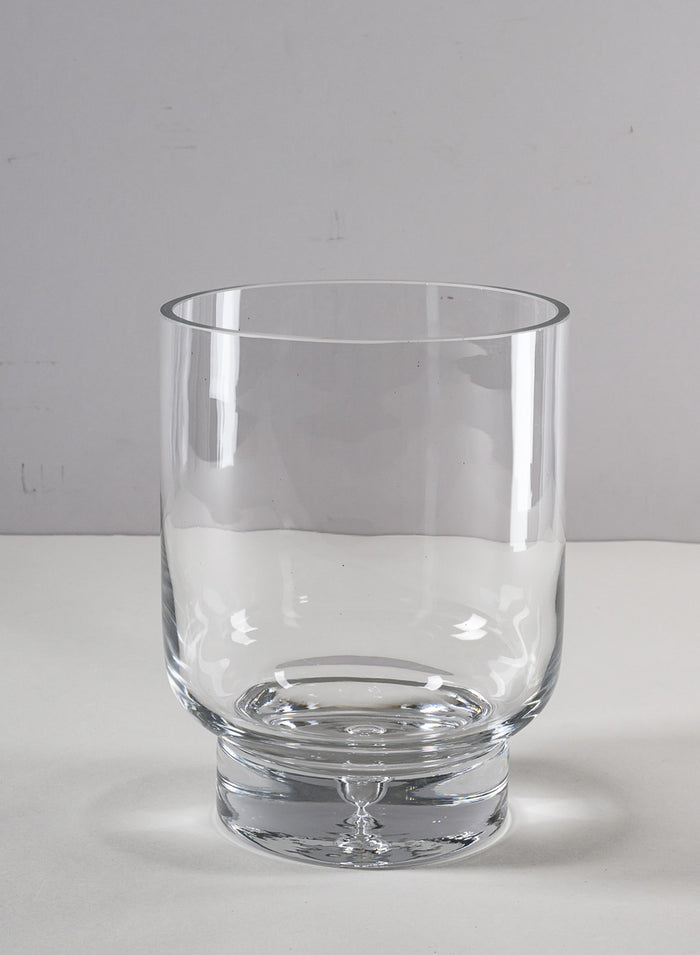 8in Tall Luxe Pedestral Glass Vase Decor Jamali Garden