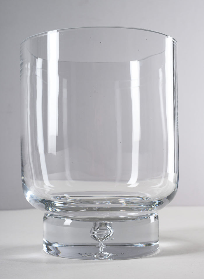 8in Tall Luxe Pedestral Glass Vase Decor Jamali Garden