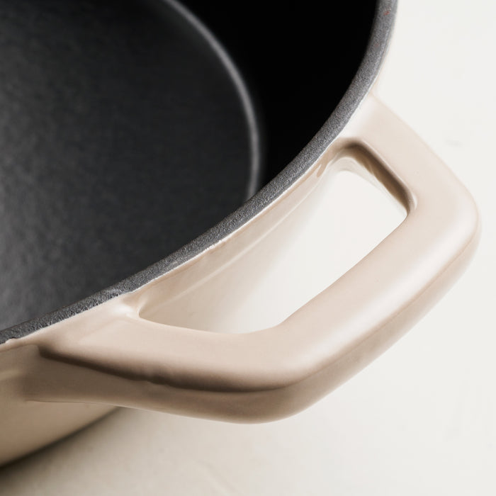 9 Inch and 12 Inch Enamel Cast Iron Skillet Set