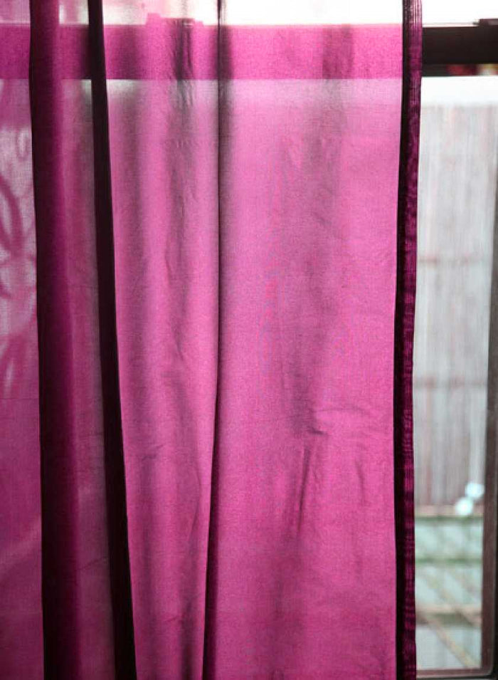 90 & 102in Pink Organza Curtain Panel Decor Jamali Garden