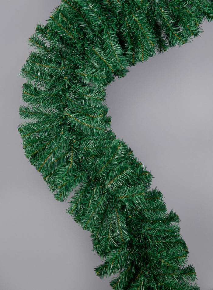 9ft Long Green Plastic Pine Garland Decor Jamali Garden