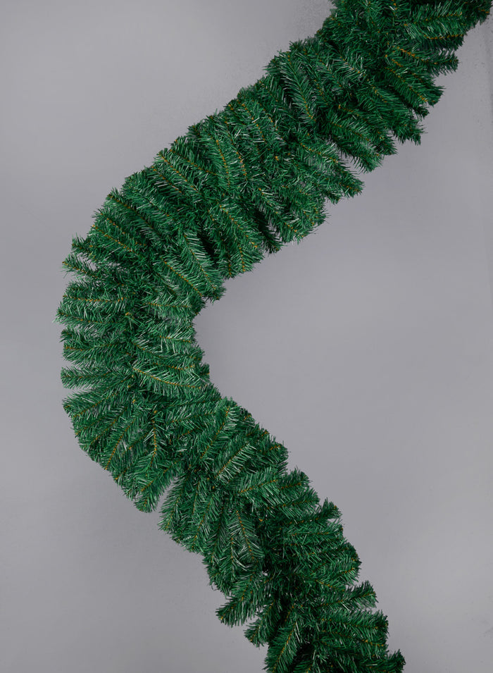 9ft Long Green Plastic Pine Garland Decor Jamali Garden