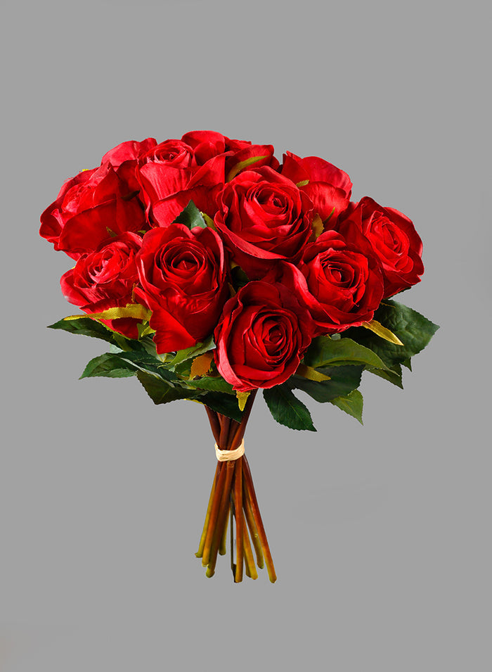 A Dozen Red Roses Bouquet Decor Jamali Garden